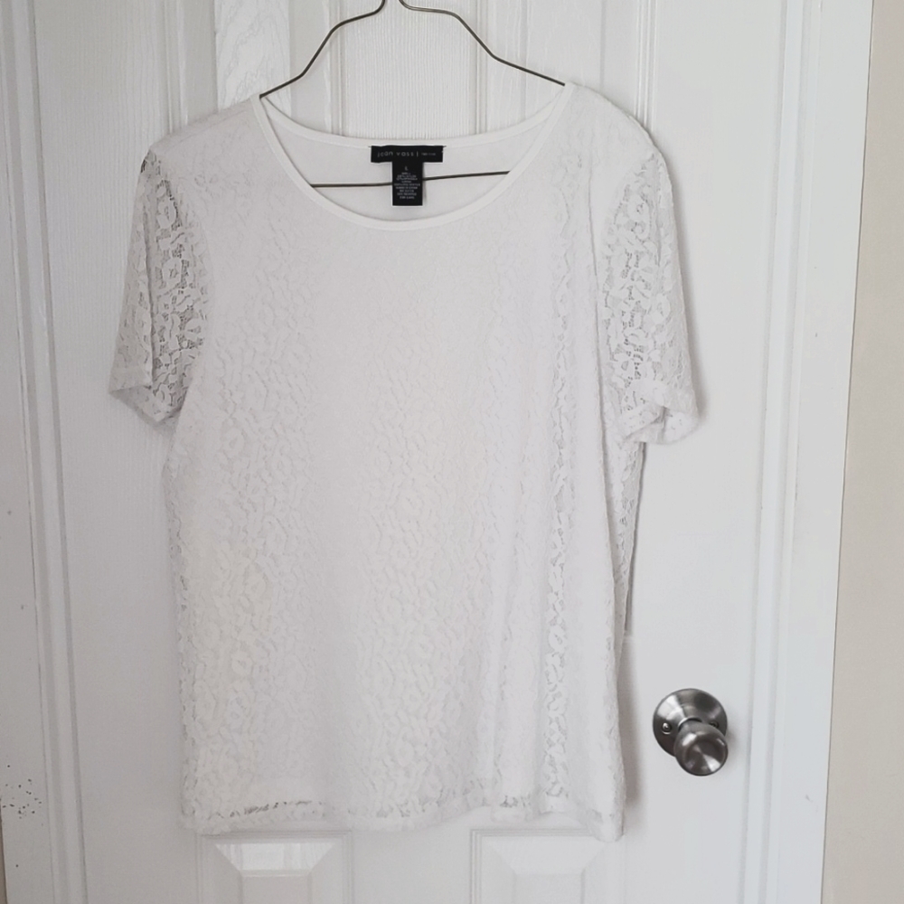 Joan Vass Lace Women's New York Blouse